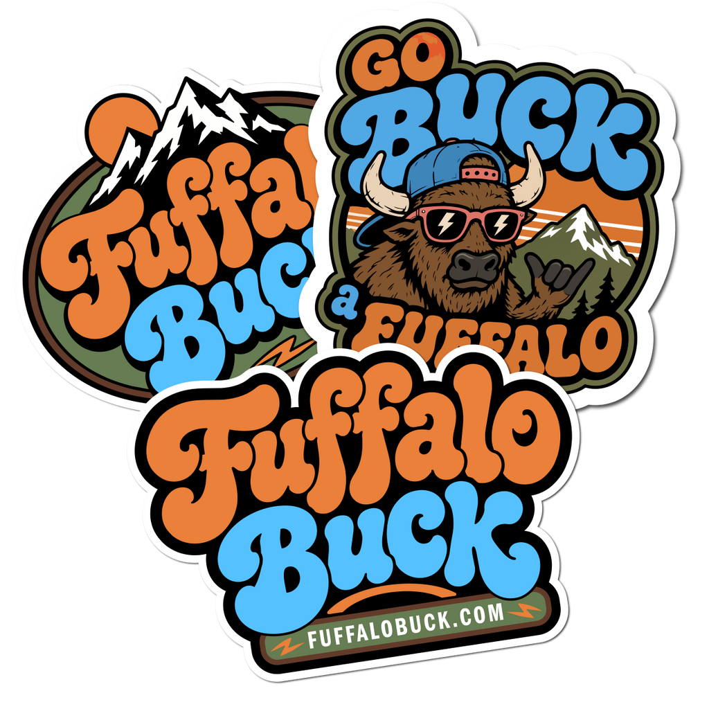 Fuffalo Buck OG Slap Pack – 3 Vinyl Stickers