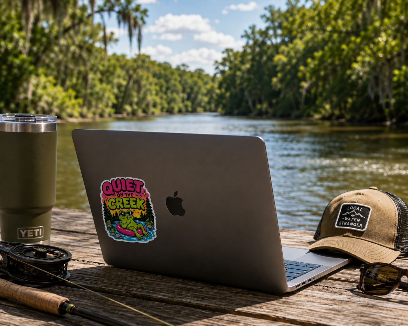 Quiet on the Creek 4" Vinyl Sticker