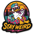 Stay Weird 4" Vinyl Sticker