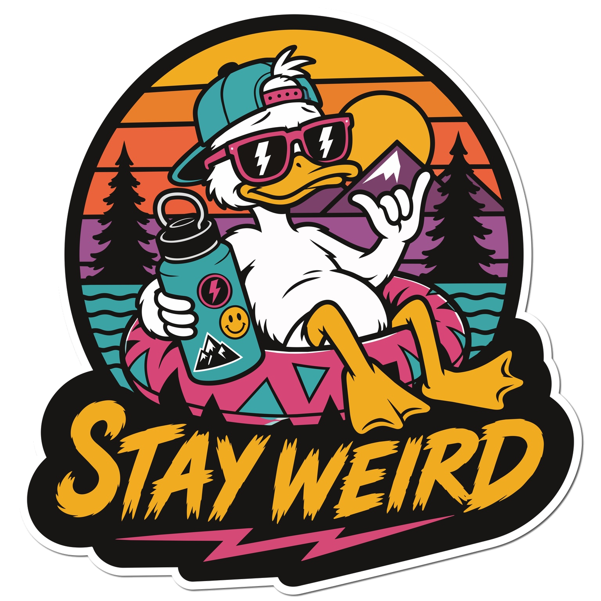 Stay Weird 4" Vinyl Sticker
